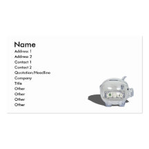 PiggyBankZeroSavings102410, Name, Address 1, Ad... Business Cards