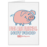 Pigs Are Friends Card