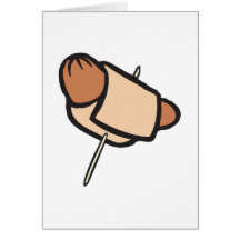 pigs in a blanket hors d oeuvres greeting card