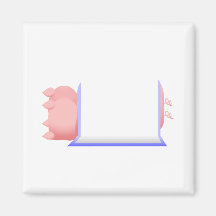 Pigs In A Blue Blanket Refrigerator Magnet