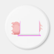 Pigs In A Pink Blanket Fridge Magnets