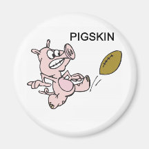 Pigskin Kicker Fridge Magnet