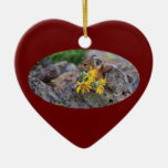 pika carrying wildflowers christmas ornaments