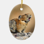 Pika Howling Christmas Ornament