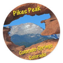 Pikes Peak, Colorado Springs, Colorado Stickers