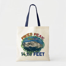 Pikes Peak, Colorado Tote Bags
