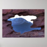 Pikes Peak Framed by Sandstone Hole Print
