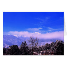 Pikes Peak Mountain, Colorado Springs, CO Greeting Card