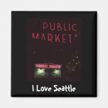Pikes Place Market at Nite Fridge Magnets