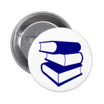 Pile de livres bleus pin's avec agrafe