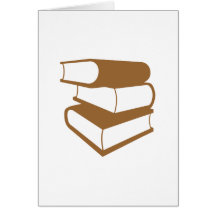 Pile de livres de Brown Carte De Vœux