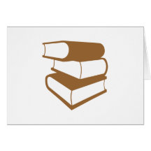 Pile de livres de Brown Cartes De Vœux