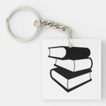 Pile de porte - clé de livres noirs porte-clefs