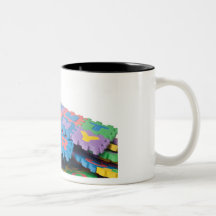 Pile of alphabet blocks coffee mug