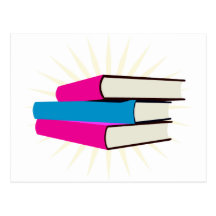 Pile of Books Postcard