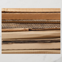 Pile of cardboard flyer