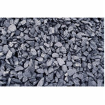 Pile of coal recently excavated from strip mine acrylic cut out