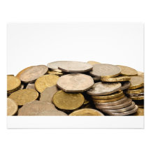 Pile of coins custom announcements