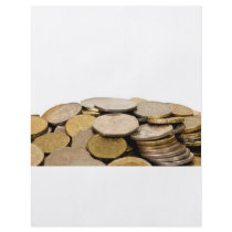 Pile of coins custom flyer