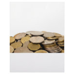 Pile of coins customized letterhead