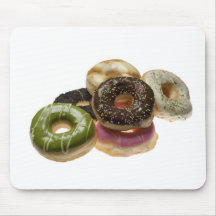 Pile of doughnuts mouse pad
