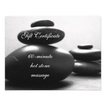 Piles of Meditations Stones Gift Certificate Invitations