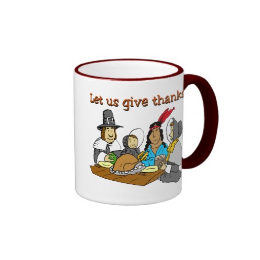 Pilgrims Give Thanks Mugs