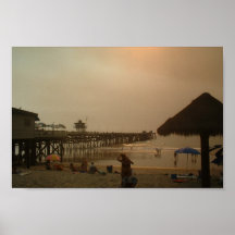 Pilier à San Clemente, la Californie Posters
