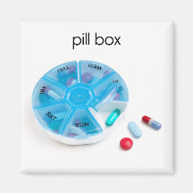Pill Box Refrigerator Magnet