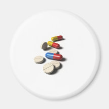 Pill Refrigerator Magnets
