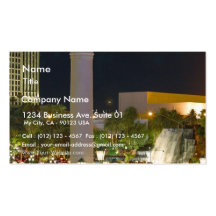 Pillars Las Vegas Night Venitian Business Cards