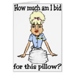 Pillow? Greeting Card