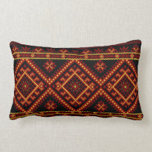 Pillow Lumbar Ukrainian Cross Stitch Print