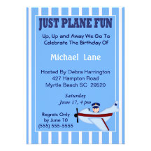 Pilot  Birthday Invitation