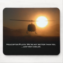 Pilot Cooler Helicopter Mouse Pads