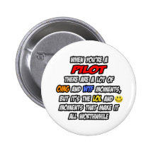 Pilot .. OMG WTF LOL Pinback Buttons