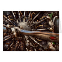 Pilot - Plane - Engines at the ready Greeting Card