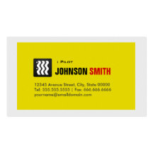 Pilot - Urban Yellow White Business Card Template
