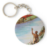 Pilot Waving Keychain/Keyring