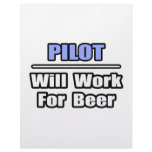 Pilot...Will Work For Beer Personalized Letterhead