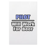 Pilot...Will Work For Beer stationery