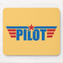 Pilot Wings Badge - Aviation Mousepad