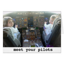 Pilots are getting younger greeting card