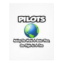 Pilots...Making the World a Better Place Customized Letterhead