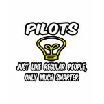 Pilots...Regular People, Only Smarter t-shirts