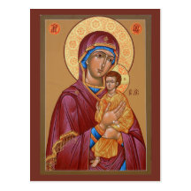 Pimen Mother of God Prayer Card Postcard