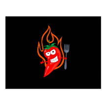 Piments chauds carte postale