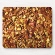 Piments écrasés tapis de souris