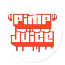 Pimp Juice -- Apparel Round Stickers