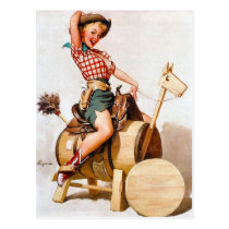 Pin- 2 de cow-girl cartes postales